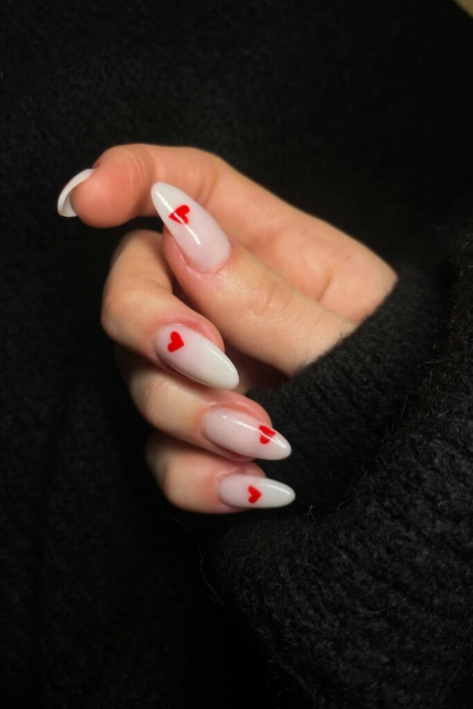 pink french tip nails